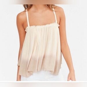 Ecote‎ Boho style ombre pink/white tank size M